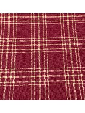 Red & Cream Plaid Cotton Fat Quarter 18x22" Quilting Sewing Fabric